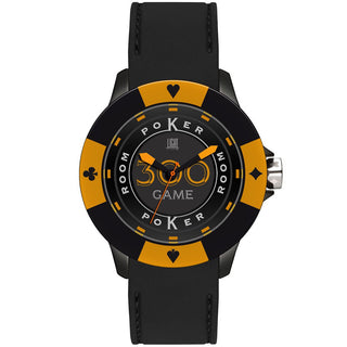 LIGHT TIME Mod. POKER - Black / Orange